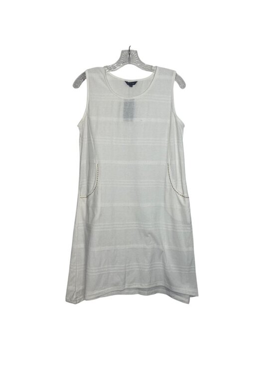 Yak & Yeti Dresses & Skirts - Yak & Yeti Sleeveless Cotton Dress Pockets Medium White New